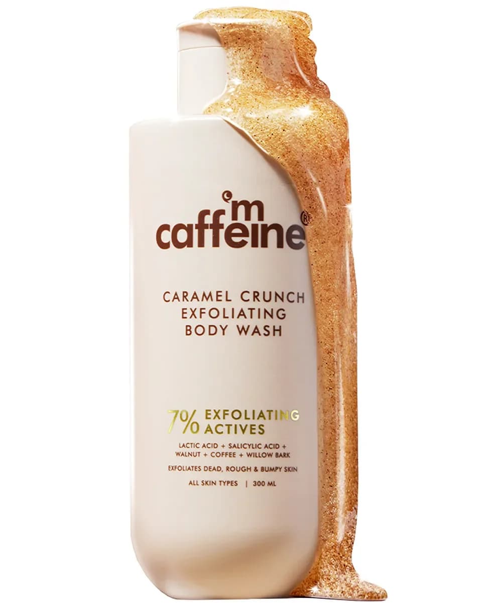 mCaffeine Caramel Crunch Exfoliating Body Wash - 300 ml